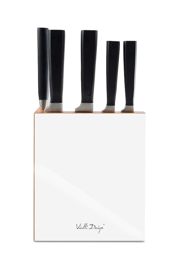 Bucătărie și bar Vialli Design set de cuțite cu un organizator FINO.5233 multicolor