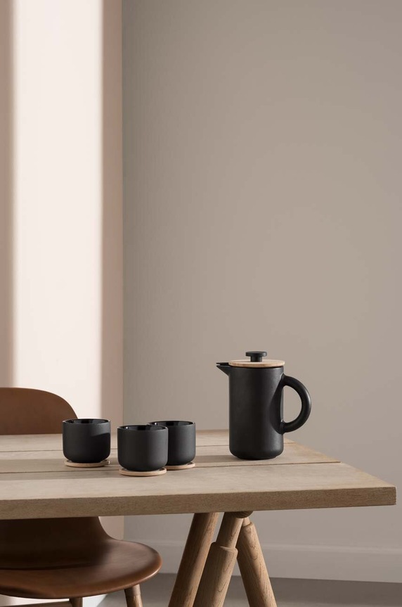 Skodelica s podstavkom Stelton Theo 200 ml X.632 pisana