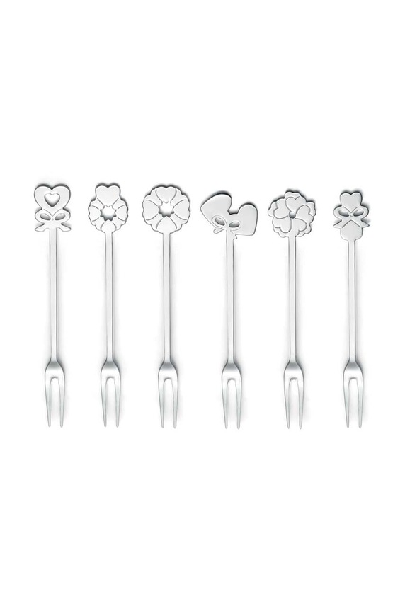 Σετ πιρουνιών για επιδόρπιο Guzzini Love 6-pack γκρί 26842063