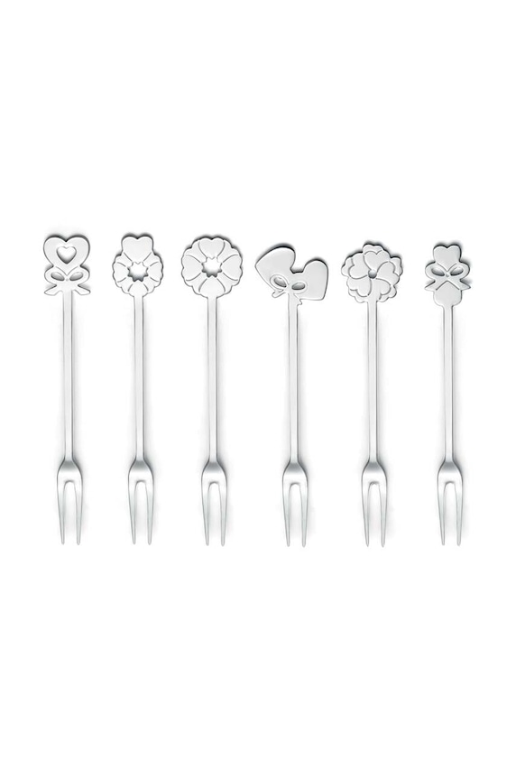 Σετ πιρουνιών για επιδόρπιο Guzzini Love 6-pack γκρί 26842063