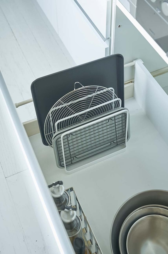 Yamazaki stojak na narzędzia kuchenne Tower 5052 biały AA00