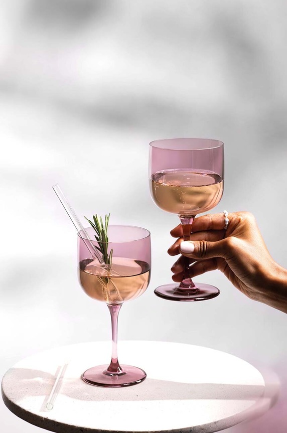 Σετ ποτηριών κρασιού Villeroy & Boch Like Grape 270 ml 2-pack 1951788200 ροζ AA00