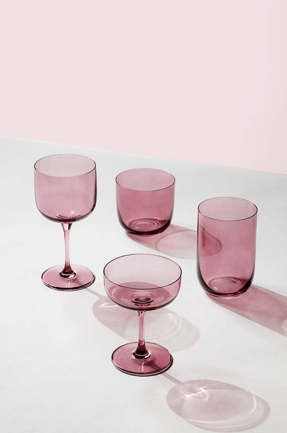 Σετ ποτηριών κρασιού Villeroy & Boch Like Grape 270 ml 2-pack 1951788200 ροζ
