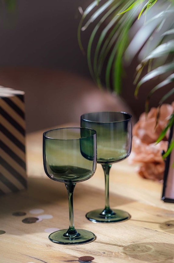 Kuhinja in bar Komplet kozarcev za vino Villeroy & Boch Like Sage 2-pack 1951778200 zelena