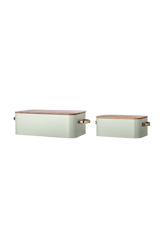 Kuchnia i bar Bloomingville chlebak 2-pack 97308182 turkusowy