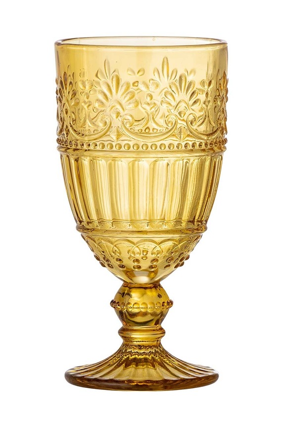 Bloomingville kieliszek do wina Feyza 325 ml żółty 82060248