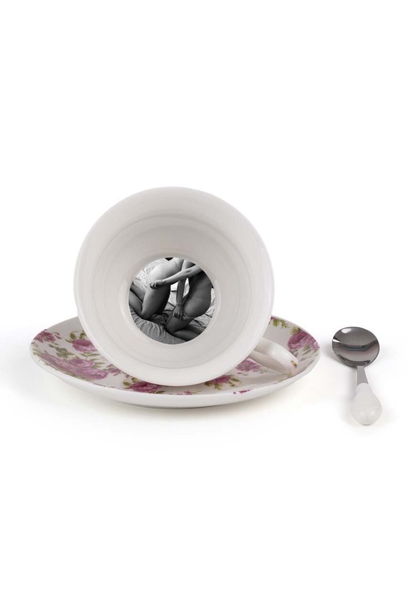 Seletti ceasca si farfurioara 09977 multicolor AA00