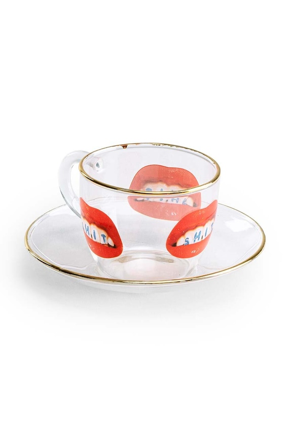 Чаша и чинийка Seletti Shit 50 ml 15973 многоцветен AA00
