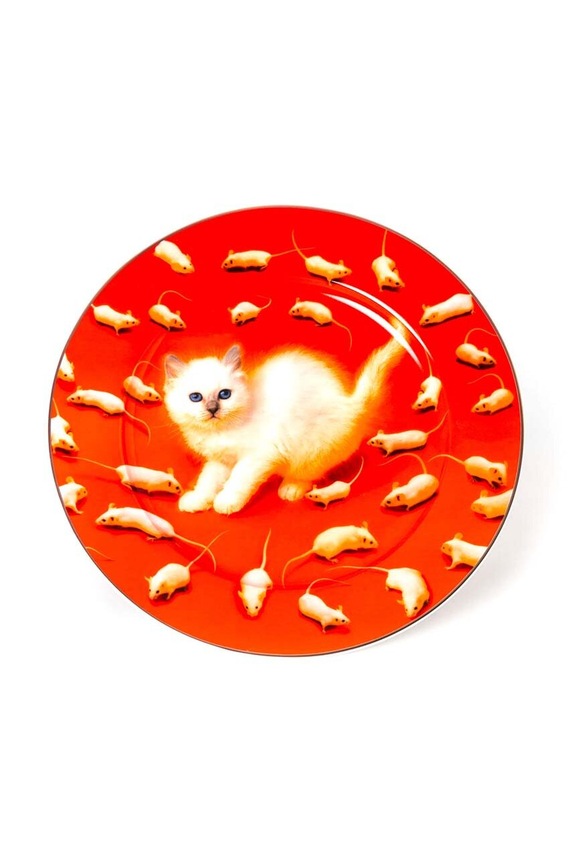 Seletti farfurie plată Kitten 27 cm multicolor 16915