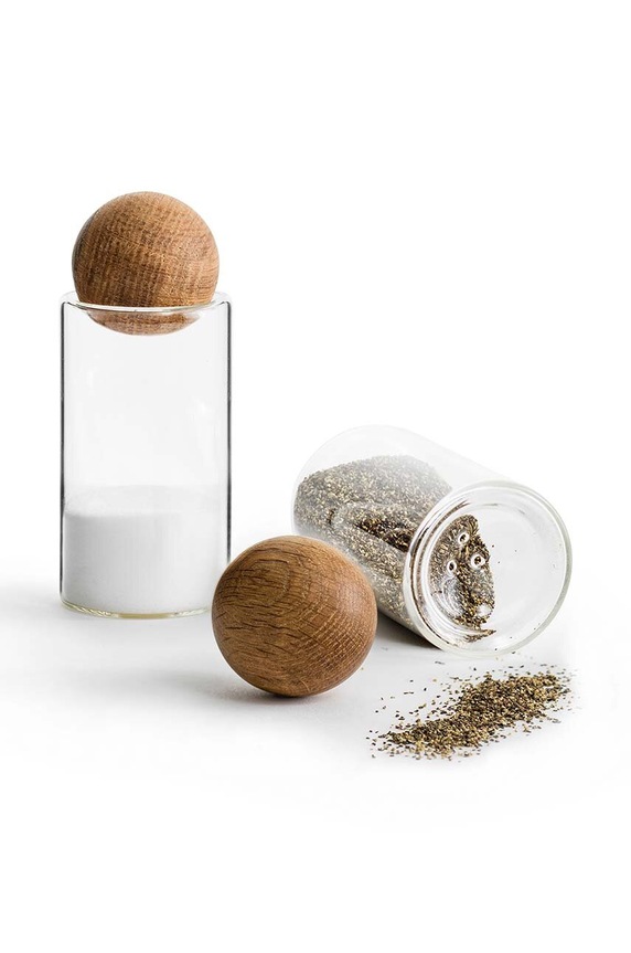 Sagaform solniță și piperniță Nature 5017178 transparent AA00