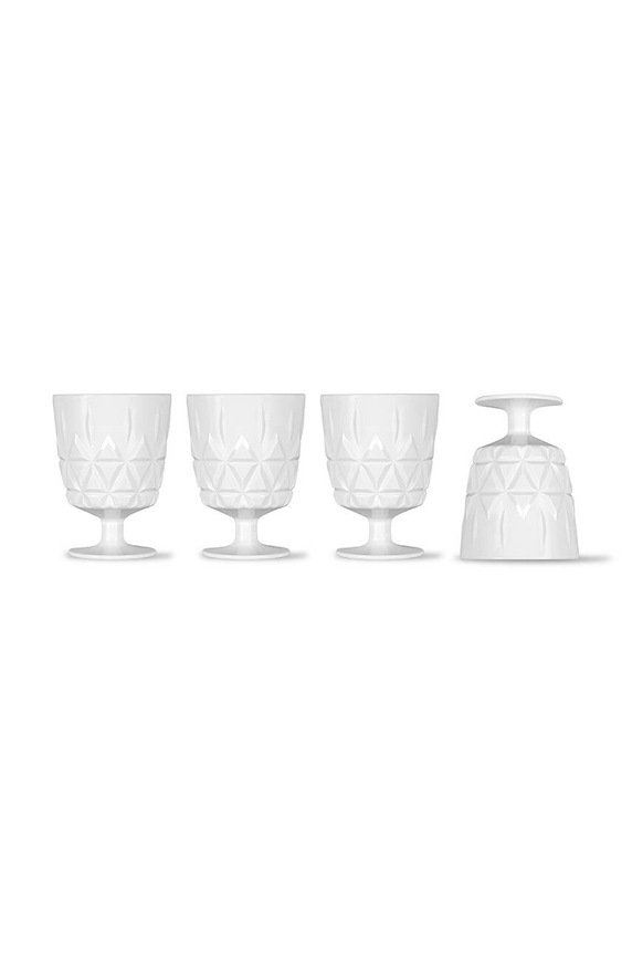 Σετ ποτηριών κρασιού Sagaform Juni 300 ml 4-pack λευκό 5018174