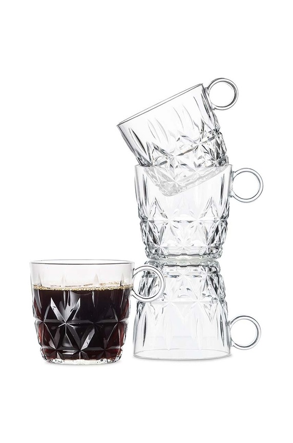 Sagaform zestaw kubków Picknick Juni 200 ml 4-pack transparentny 5018222