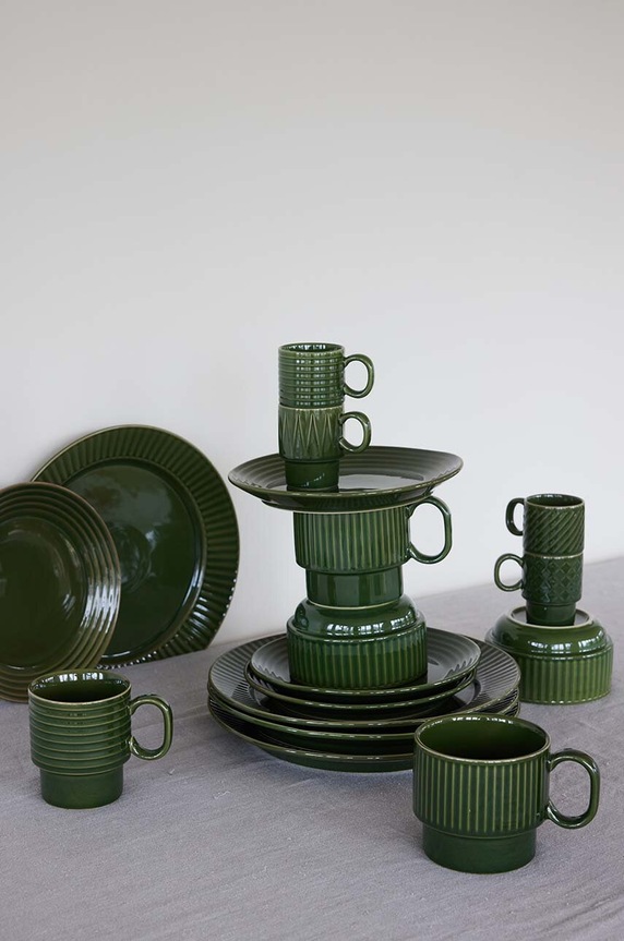 Σετ φλιτζανιών Sagaform Coffee & More 100 ml 4-pack 5018287 πράσινο AA00