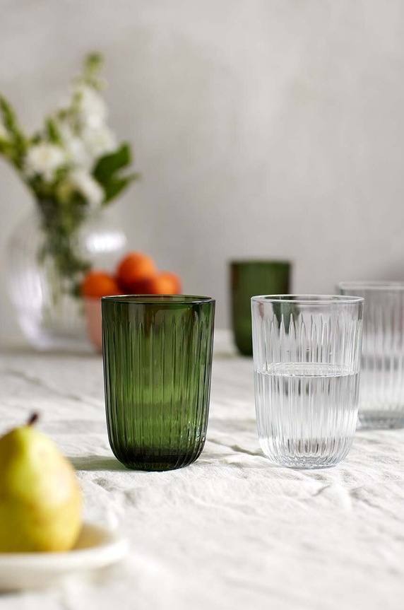 Kähler zestaw szklanek Hammershoi 370 ml 4-pack 693073 zielony