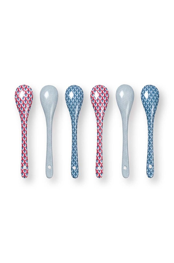 Kuchnia i bar Pip Studio zestaw łyżeczek Oriental Flower Festival 6-pack 51020193 multicolor