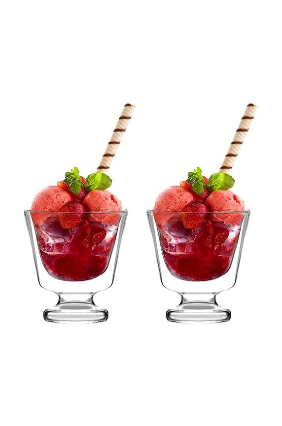 Vialli Design desszert kehely Soho 250 ml 2 db áttetsző 9002