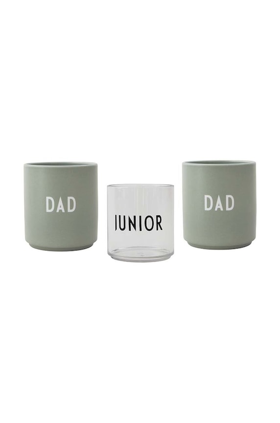 Σετ φλιτζάνια Design Letters Family Gift Box 175 ml 3-pack πολύχρωμο 10101010RAINBOWDAD