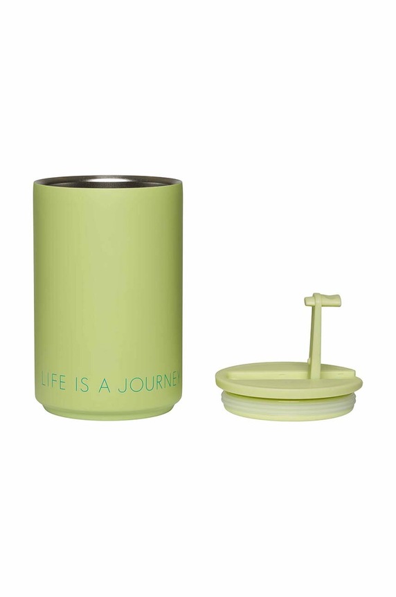 Design Letters kubek termiczny Thermo/Insulated Cup 30101003GPALIFEIS zielony AA00