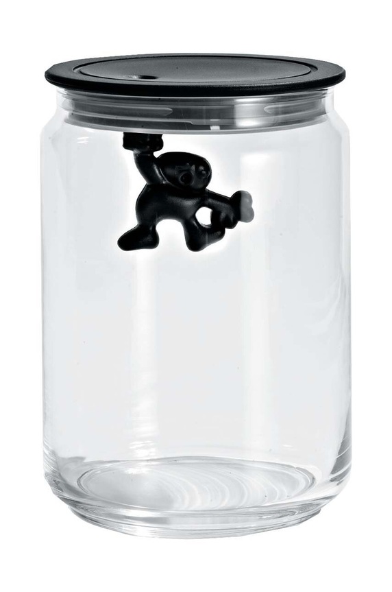 Кутия с капак Alessi Gianni Achromatics черен AMDR05.B
