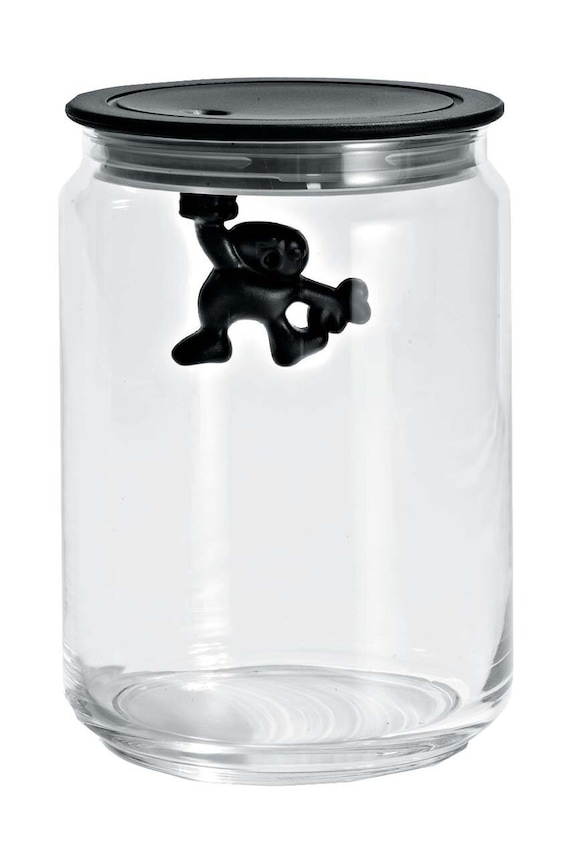 Кутия с капак Alessi Gianni Achromatics черен AMDR05.B