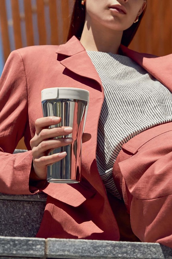 Accessori Alessi tazza termica Caffa GIA24.W bianco