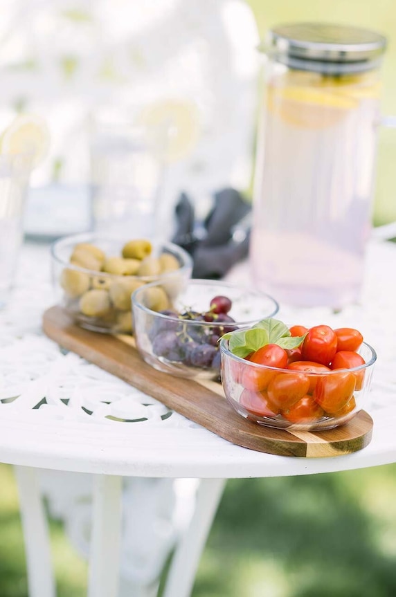 Set zdjelica za posluživanje s drvenom podloškom Dorre Uri 3-pack 5.8657 šarena AA00