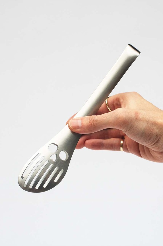 Luckies of London pinze da cucina Skull Tongs SK.TONGSKULL1 grigio AA00