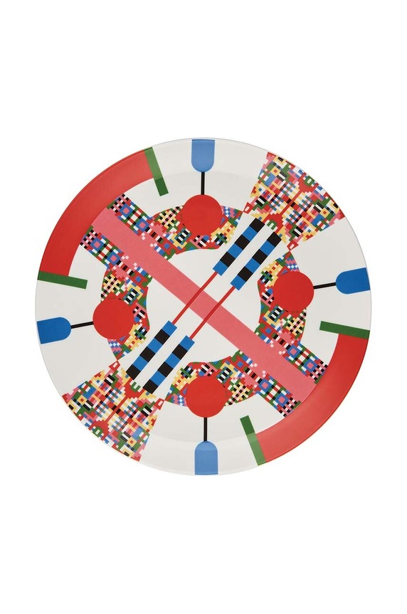 Alessi talerz deserowy Holyhedrics 30 cm multicolor ESA10.1