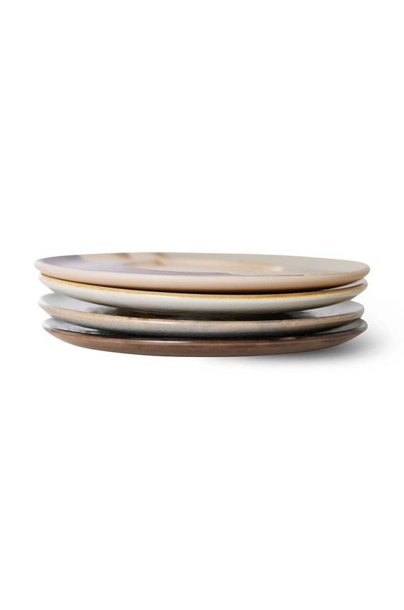 Kuchnia i bar Hkliving zestaw talerzy deserowych 4-pack ACE7202 multicolor