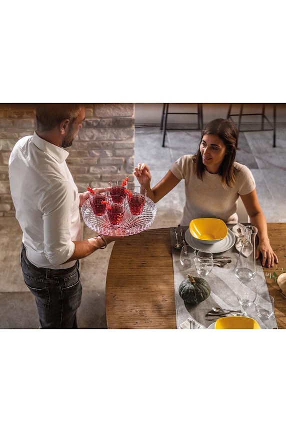 Konyha és bár Guzzini dekoratív tálca Tiffany 19890100 áttetsző