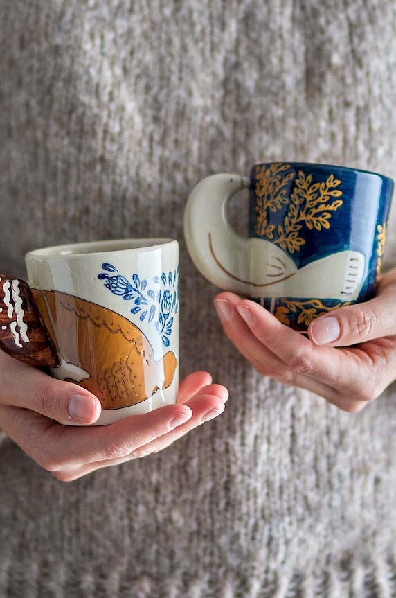 Kuhinja i bar Šalica Bloomingville Hezha 260 ml 82066105 plava