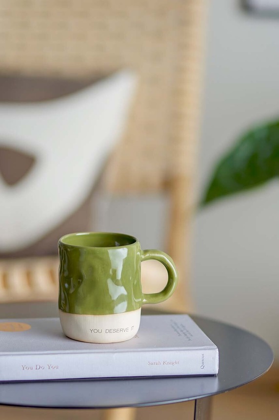 Bloomingville kubek Neo 335 ml 82060472 zielony AA00