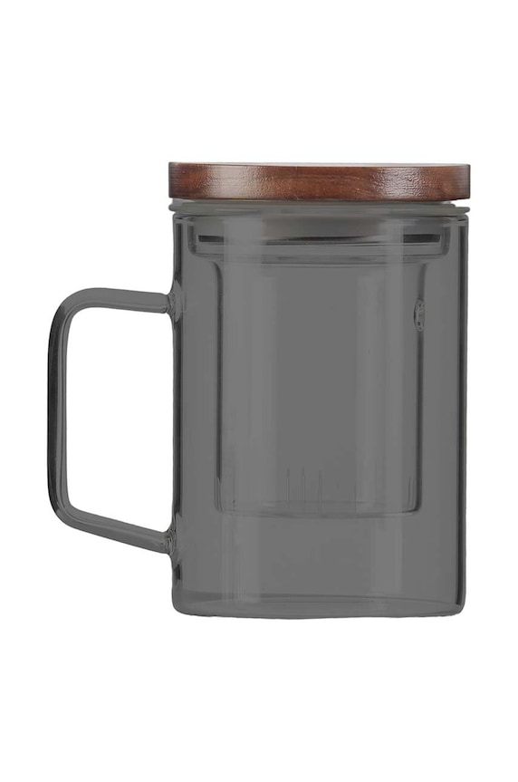 Vialli Design szklanka z zaparzaczem Soho 350 ml szary 29361