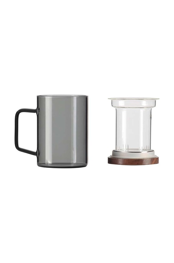 Kuchnia i bar Vialli Design szklanka z zaparzaczem Soho 350 ml 29361 szary