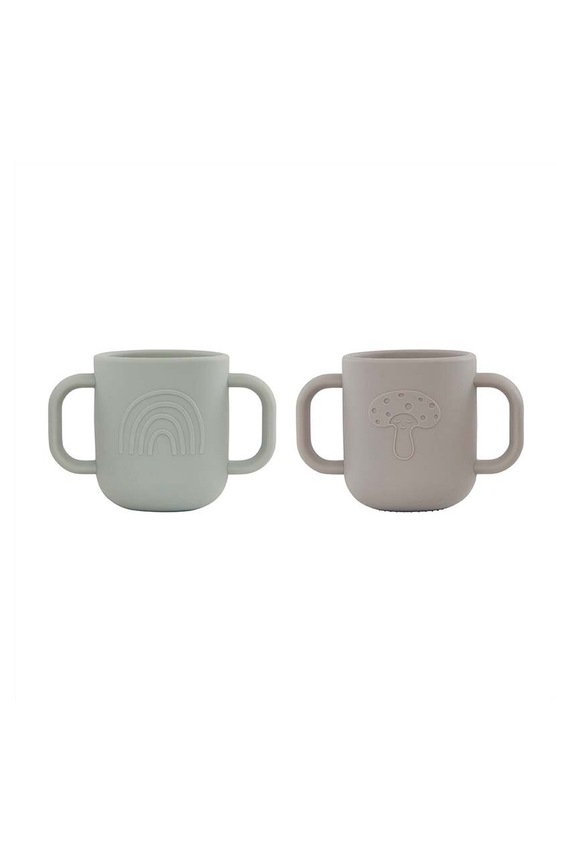 Dječja šalica OYOY Kappu Cup 2-pack siva M107083
