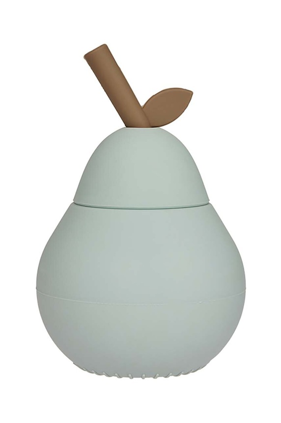 OYOY cană cu capac Pear Cup turcoaz M107434