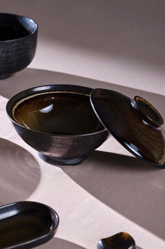 Μπολ με καπάκι S|P Collection Oishi 856036 μαύρο