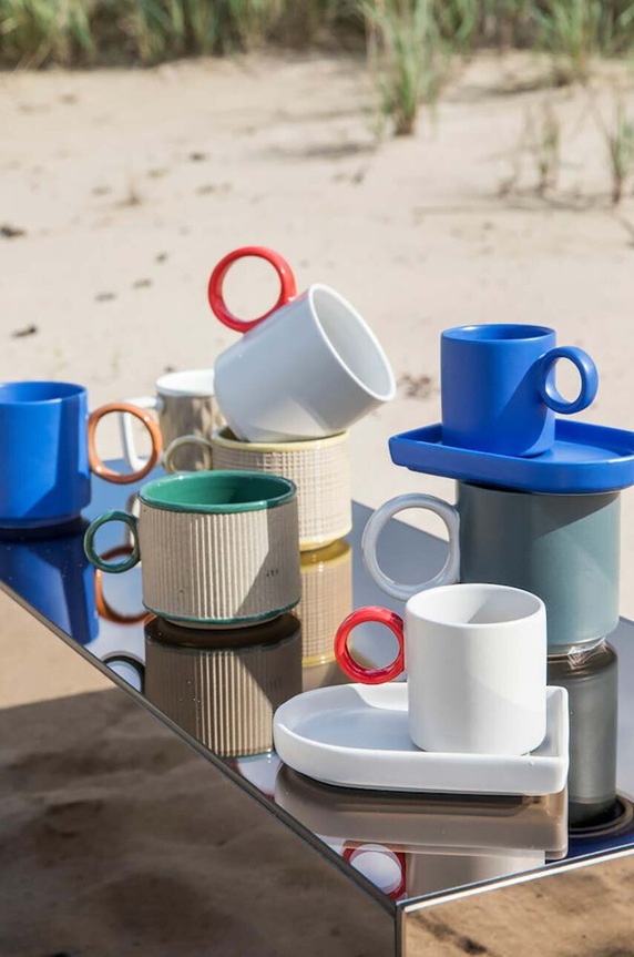 Φλιτζάνι και πιατάκι Byon Niki 80 ml 5275001305 πολύχρωμο AA00