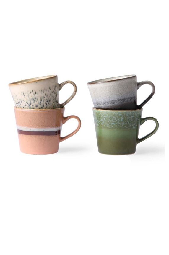 Hkliving zestaw kubków 4-pack multicolor ACE6864