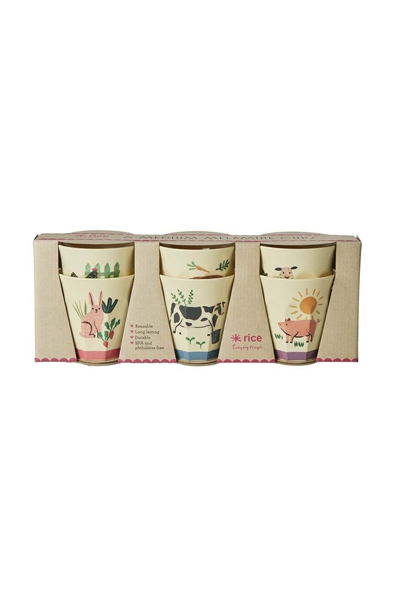 Σετ φλιτζάνια Rice 6-pack πολύχρωμο MELCU.6ZFARMTOTO