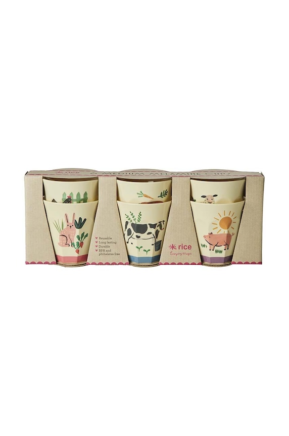 Σετ φλιτζάνια Rice 6-pack πολύχρωμο MELCU.6ZFARMTOTO