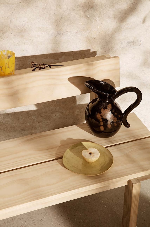 Dezertní talíř ferm LIVING Flow 15 cm žlutá 1102472846