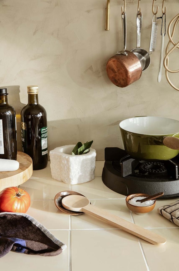 Kuchnia i bar Ferm Living moździerz z tłuczkiem Petra Mortar 1104264886 biały