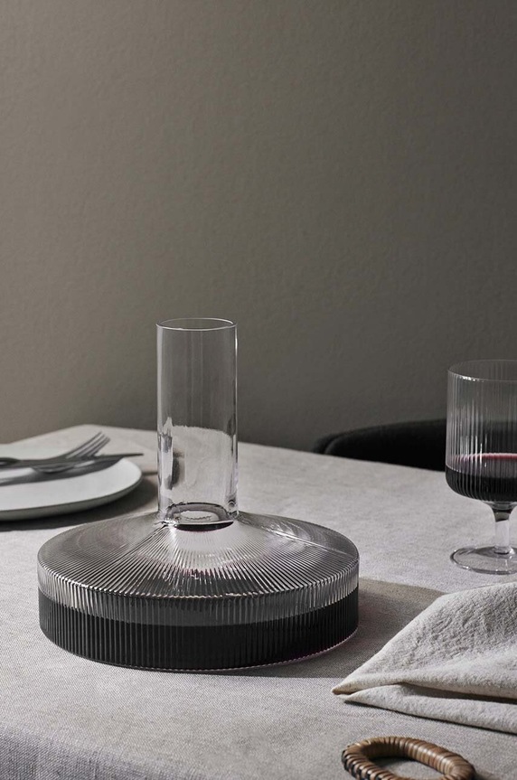 ferm LIVING carafă de vin Ripple 1104268095 transparent AA00
