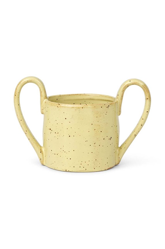 Ferm Living kubek Flow Kids Mug żółty 1104263206