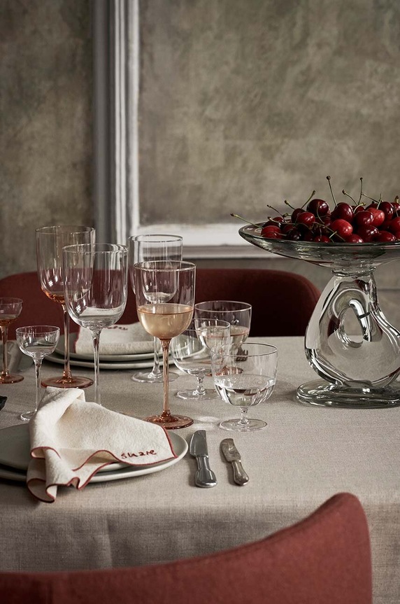 ferm LIVING kieliszek do wina Host Red Wine 360 ml 2-pack 1104267625 beżowy AA00