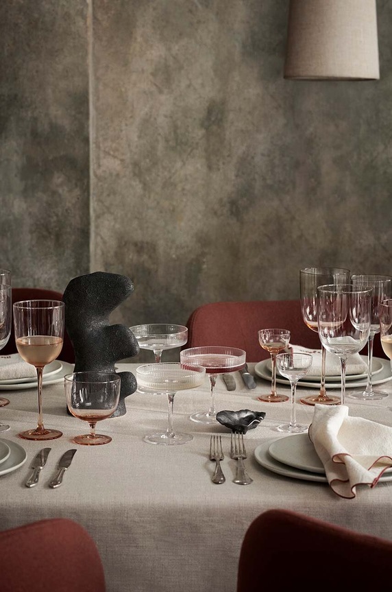 Kuchnia i bar ferm LIVING kieliszek do wina Host Red Wine 360 ml 2-pack 1104267625 beżowy