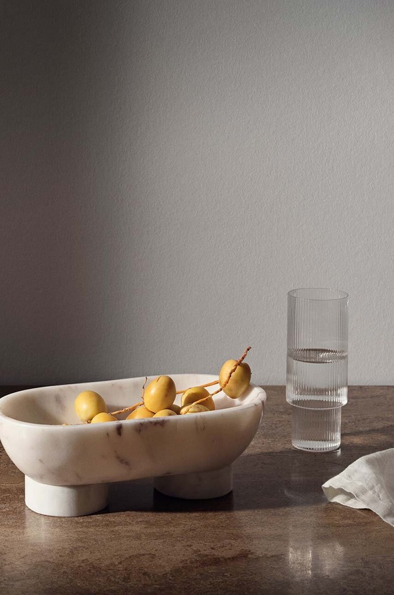 Kuhinja i bar Set čaša za koktele ferm LIVING Ripple 300 ml 4-pack 5445 transparentna