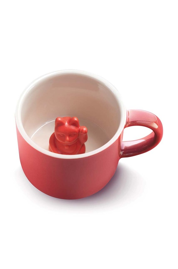 Donkey kubek Maneki Neko 150 ml czerwony 210345
