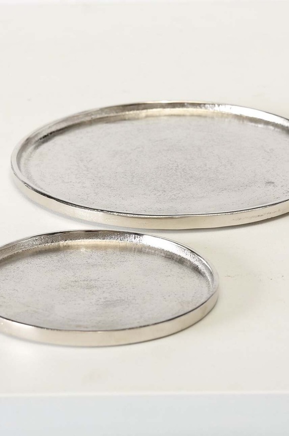 Boltze taca dekoracyjna Valomi 2-pack 1012448 szary AA00